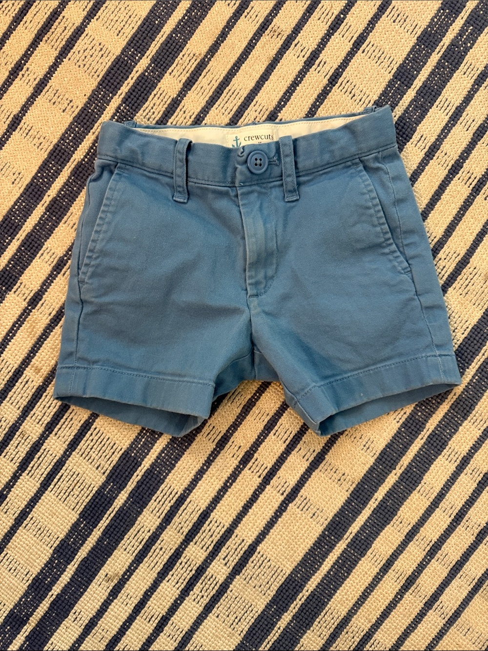 Boys 2T crewcuts blue chino shorts